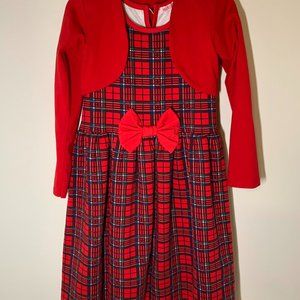 Girl's dress and red bolero